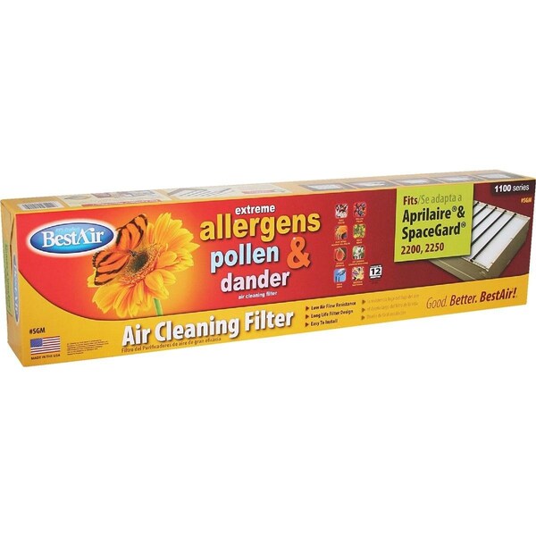 Bestair 20 In. x 25 In. x 6 In. Aprilaire & Space-Gard MERV 11 Furnace Filter - A201-SGM-11R