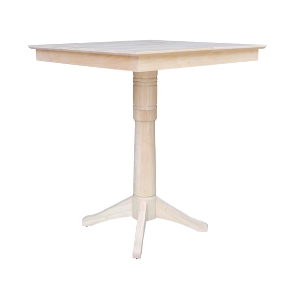 International Concepts 36 in. x 36 in. Square Top Pedestal Table - 41.9 in.H - K-3636TP-27B-6B-2