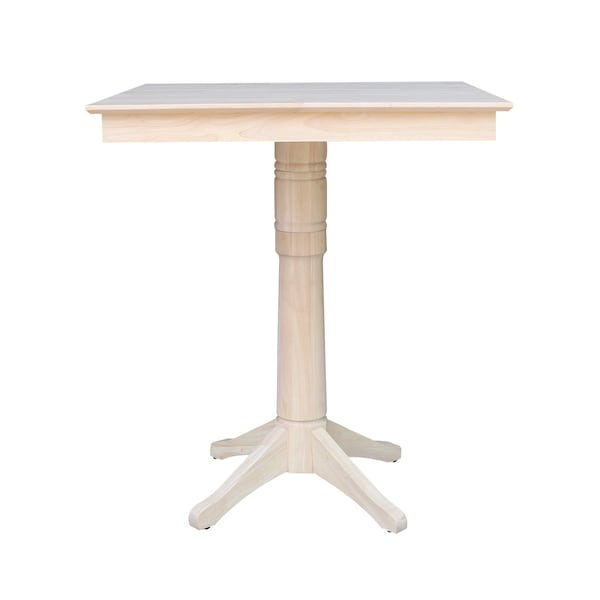 International Concepts 36 in. x 36 in. Square Top Pedestal Table - 41.9 in.H - K-3636TP-27B-6B-2