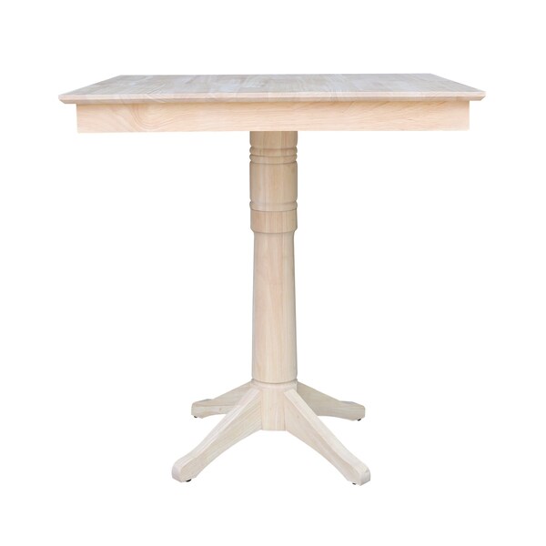 International Concepts 36 in. x 36 in. Square Top Pedestal Table - 41.9 in.H - K-3636TP-27B-6B-2
