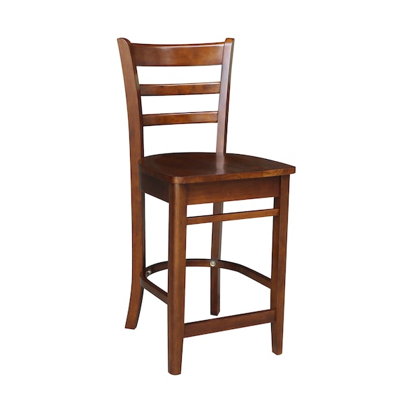International Concepts 36 in. Round Pedestal Counter Height Table with 2 Emily Counter Height Stools - 3 Piece Set - K581-36RT-27-S6172-2