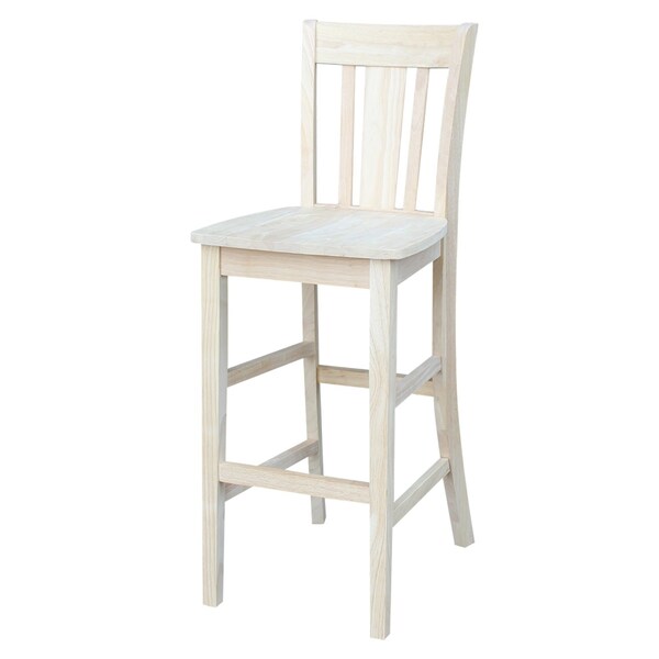 International Concepts 36 in. x 36 in. Square Top Pedestal Table With 4 Bar Height Stools Set of 5 - K-3636TP-11B-S103-4