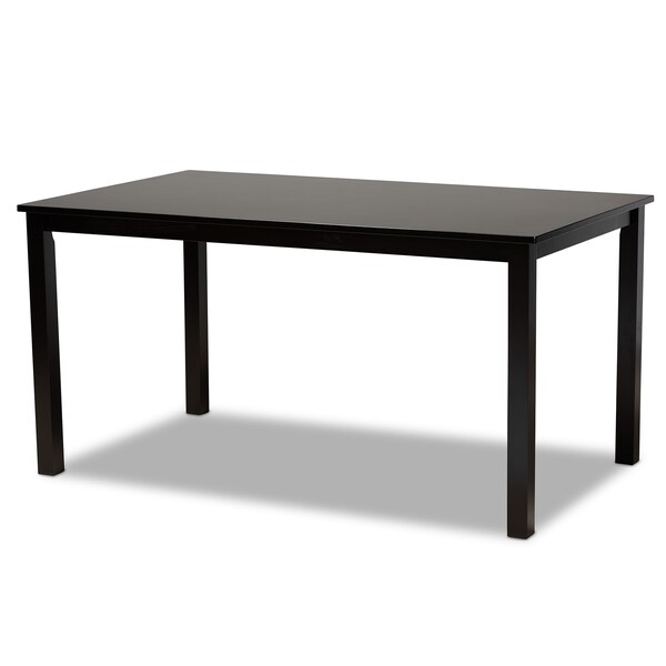 Baxton Studio Mael Modern and Contemporary Grey Fabric and Dark Brown Finished Wood 7-Piece Dining Set - 174-10534-10519-ZORO