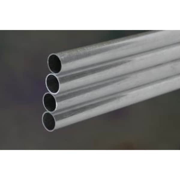 K&S Precision Metals K&S 1/8 in. D X 1 ft. L Round Aluminum Tube, PK3 - 8102