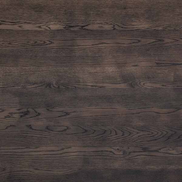 Armen Living Nevada Rustic Oak Wood Trestle Base Dining Table In Dark Brown - LCNVDISMK