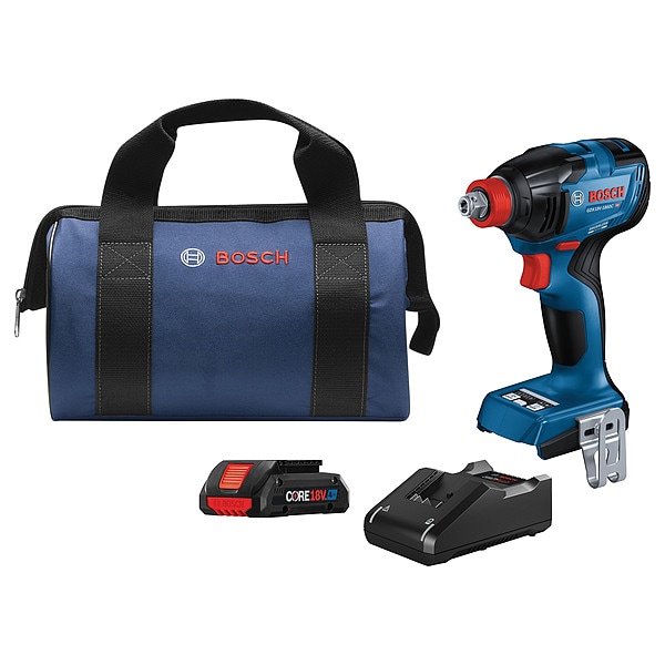 Bosch Impact Drivers, 1,860 in-lb, 4.0Ah, 18.0 V - GDX18V-1860CB15