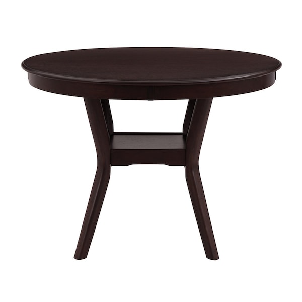 Homelegance Round Dining Set, 44.5 in W, 44.75 in L, 13.75 in H, Wood - 5104