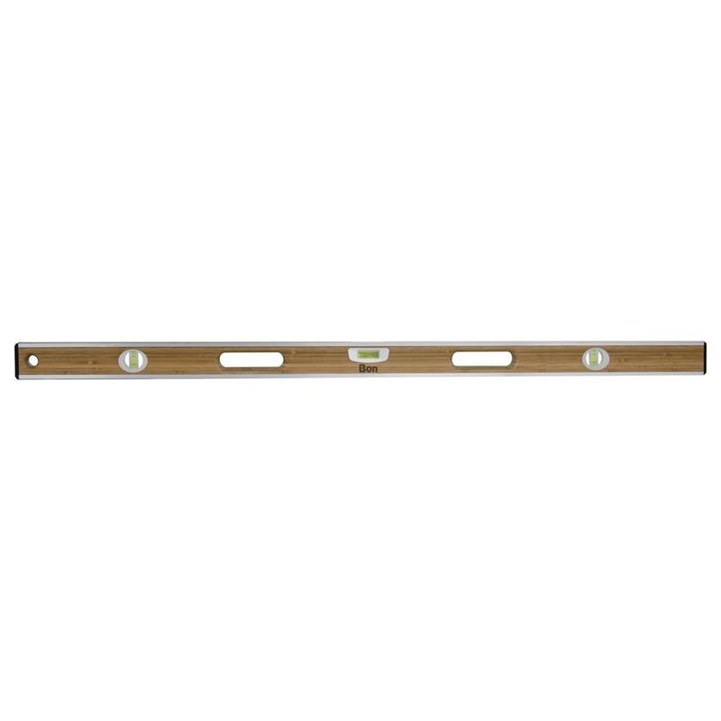 Bon Tool 48 in. Aluminum Bound Laminated Bamboo Level - 34-217