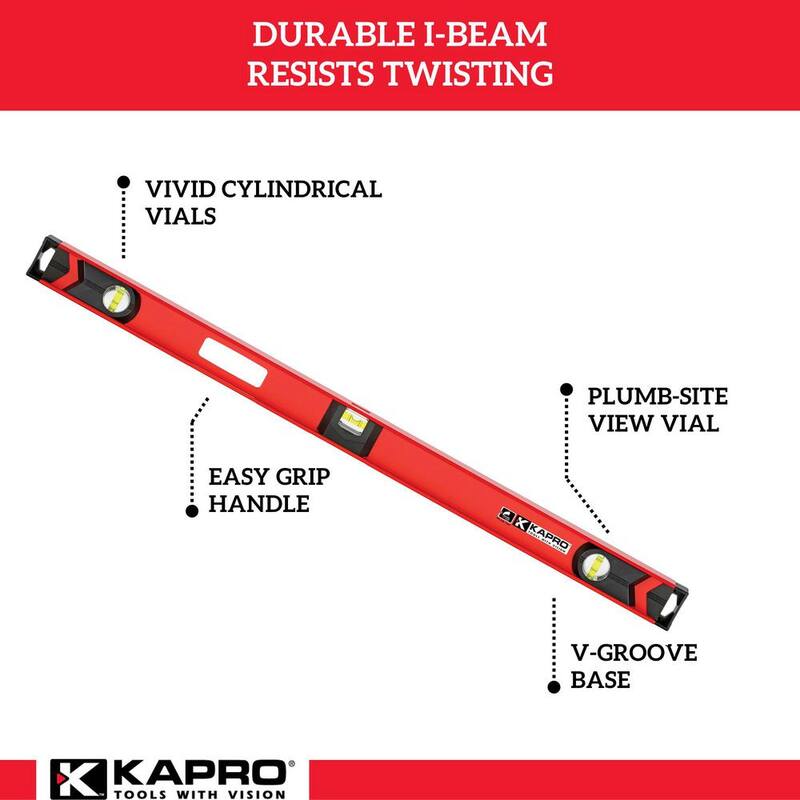 Unbranded 48 in. Aluminum I-Beam with Plumb Site - 150-81-48