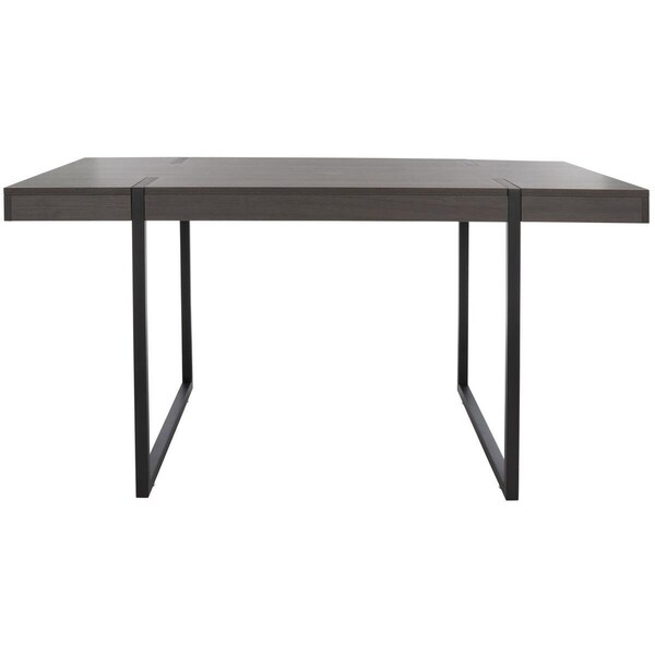 Safavieh 59.1 x 33.5 x 29.5 in. Cael Dining Table Charcoal & Black - DTB9300C