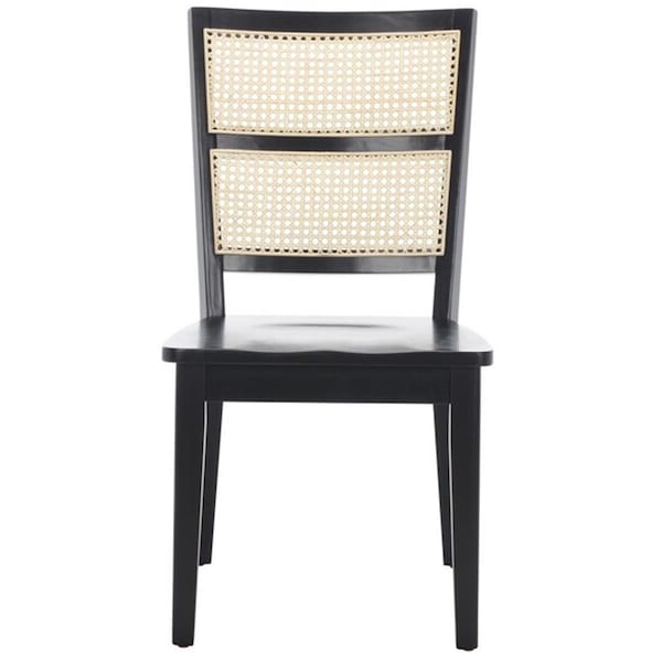 Safavieh Toril Dining Chair, Black & Natural, 2PK - DCH1013D-SET2