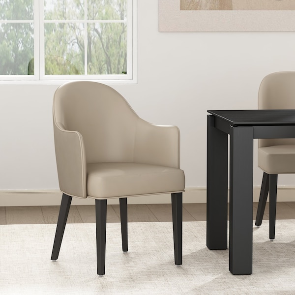 Manhattan Comfort Hillman Dining Armchair 2.0 in Sand - DC087AR2-SD