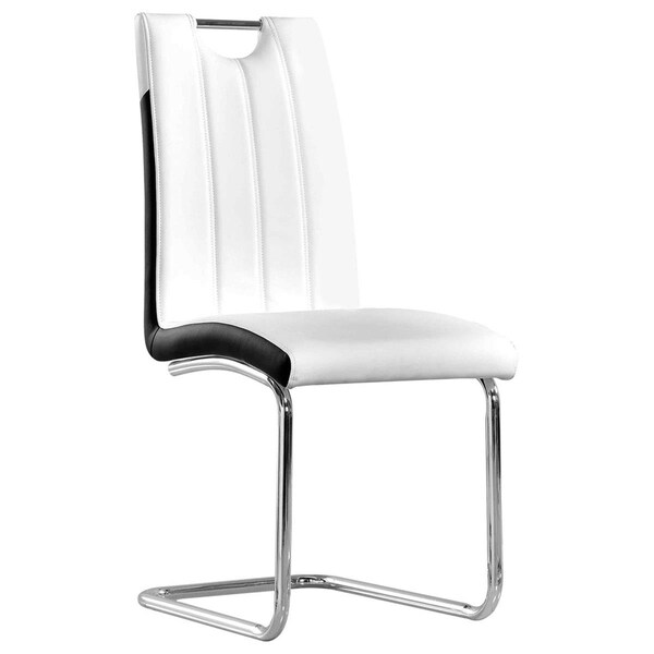 Kd Gabinetes Bono Upholstered Modern Side Chairs, White - Set of 2 - KD2206047