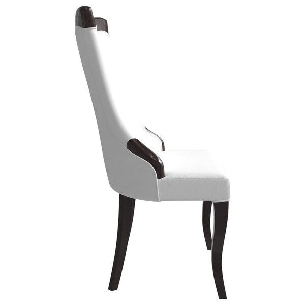 Leisuremod Novara Collection Modern Wooden Dining Chair in Light Cream - NC20CR