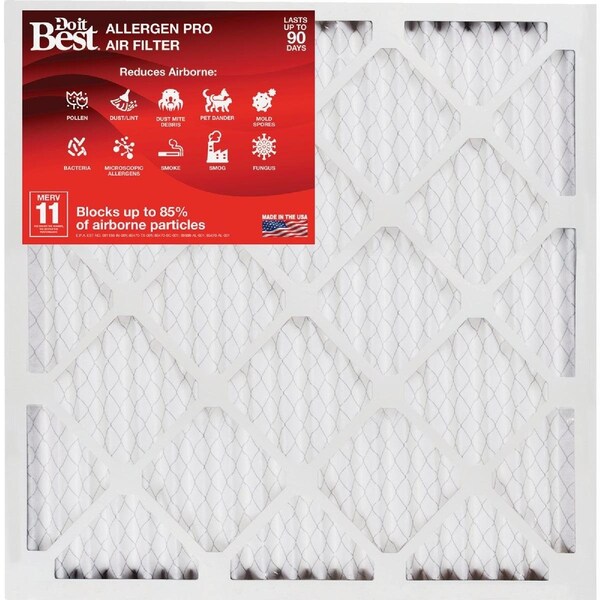 All-Source 14 In. x 14 In. x 1 In. MERV 11 Furnace Filter - DB1-1414-11-6