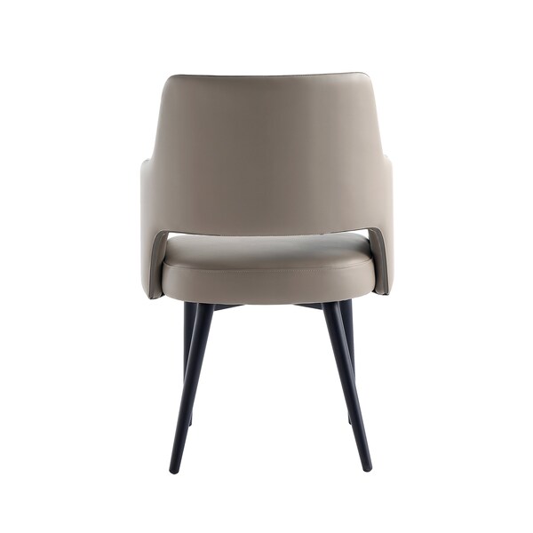 Manhattan Comfort Tremont Dining Arm Chair in Taupe - DC104AR-TP