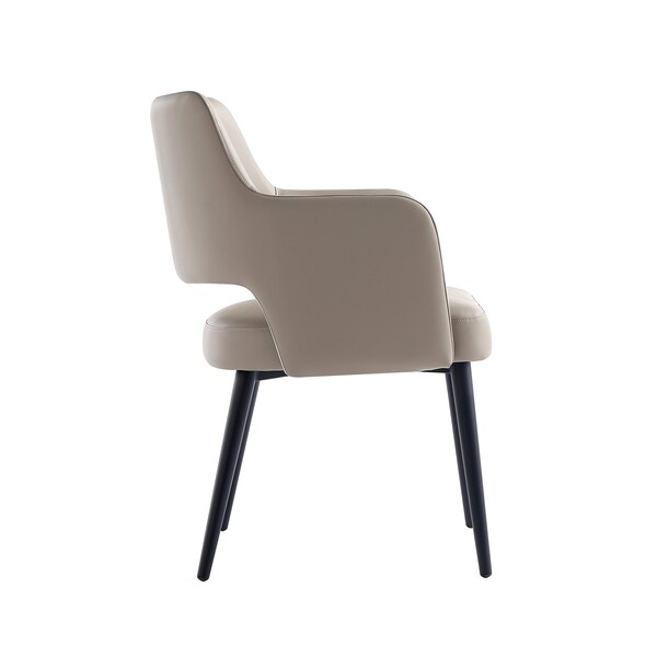 Manhattan Comfort Tremont Dining Arm Chair in Taupe - DC104AR-TP