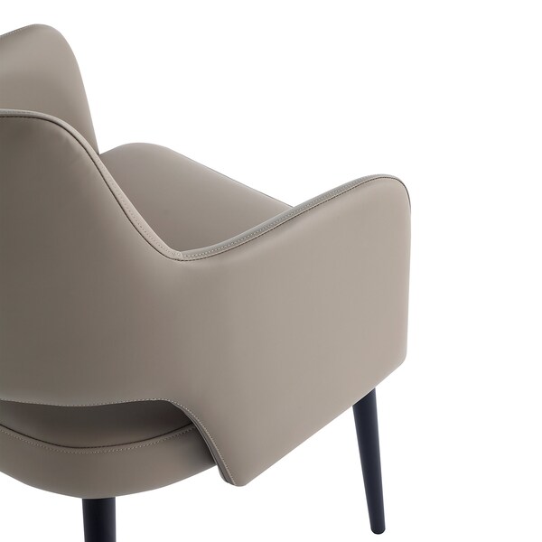 Manhattan Comfort Tremont Dining Arm Chair in Taupe - DC104AR-TP