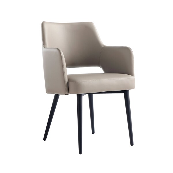Manhattan Comfort Tremont Dining Arm Chair in Taupe - DC104AR-TP