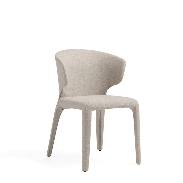 Manhattan Comfort Conrad Woven Tweed Dining Chair in Wheat - Set of 2 - DC031-WWT