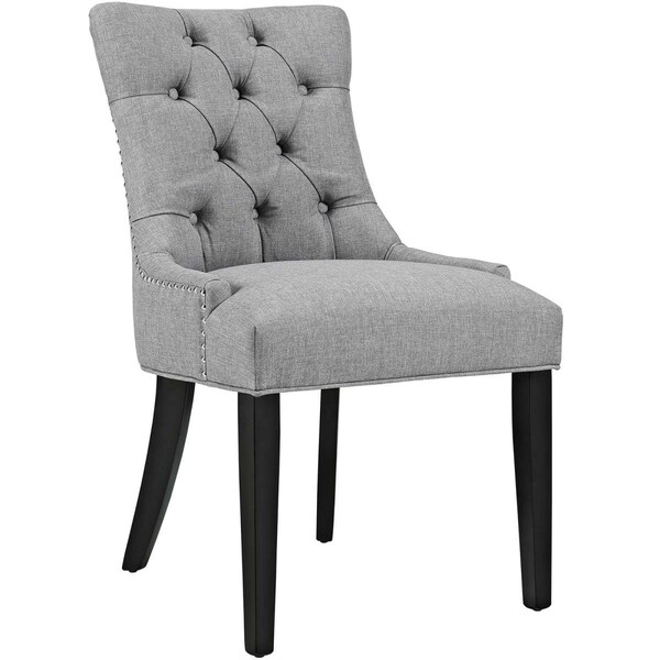 Modway Furniture 36 H x 22 W x 25 L in. Regent Fabric Dining Chair, Light Gray - EEI-2223-LGR