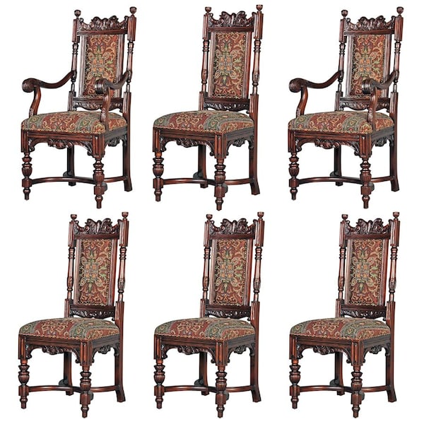 Design Toscano Grand Classic Edwardian Dining Chairs: Collection - AF951313