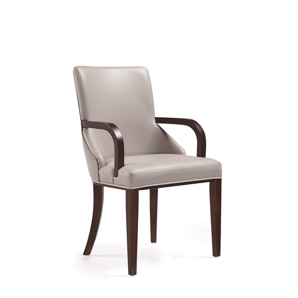 Manhattan Comfort Shubert 8-Piece Faux Leather and Velvet Dining Chair Set in Light Grey - 8-DC055AR-LG