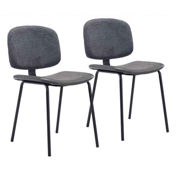 Gfancy Fixtures 31.5 x 17.7 x 20.3 in. Worcester Dining Chair, Gray - GF3656640