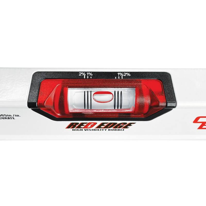 CE TOOLS Red Edge 72 in. Aluminum Non-Magnetic Box Level - CET122