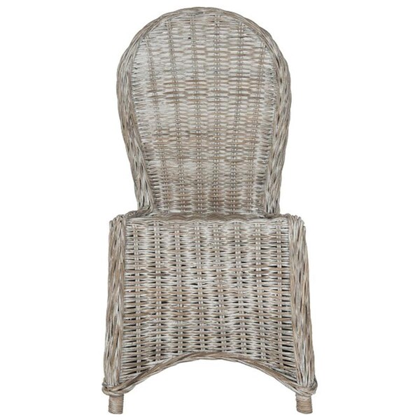 Safavieh Idola Dining Chair, White Washed - 40.5 x 26 x 19.5 in. - SEA7004A-SET2