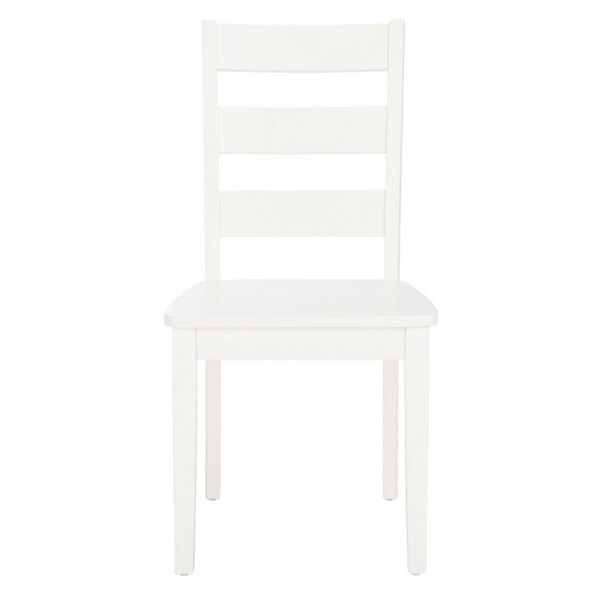 Safavieh Silio Ladder Back Dining Chair, White, 2PK - DCH9213B-SET2
