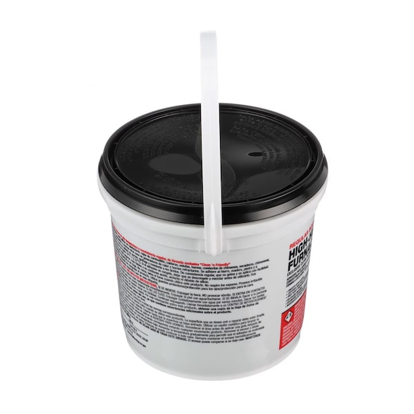 Hercules Hercules Oatey White High Heat Furnace Cement For Furnace 1/2 gal - 35515