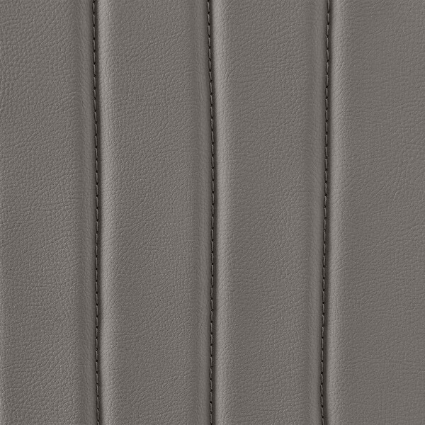 Armen Living Anastasia Dining Chair with Matte Black Iron and Light Gray Faux Leather - Set of 2 - LCANSIBLKPGRY