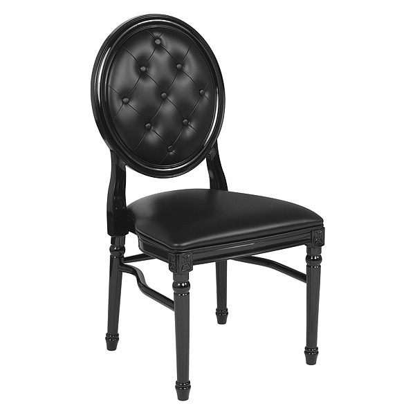 Flash Furniture Tufted Black Dining Chair - LE-B-B-T-MON-GG