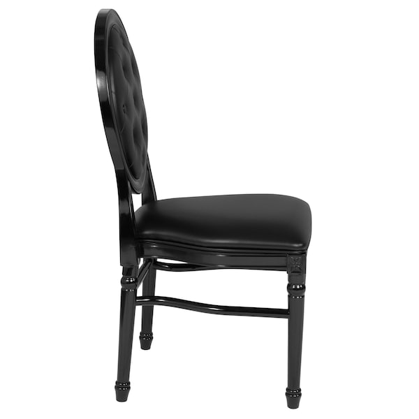 Flash Furniture Tufted Black Dining Chair - LE-B-B-T-MON-GG