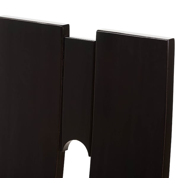 Baxton Studio Alani Modern Dark Brown Faux Leather Upholstered Dining Chair, PK2 - 142-8036