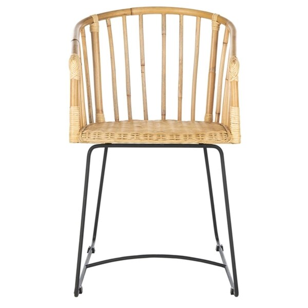 Safavieh Siena Rattan Dining Chair - Natural & Black - 18 x 47 x 16 in. - DCH6501A