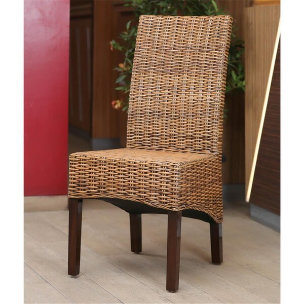 Fixturesfirst Java Rattan Dining Chair, Salak Brown - FI2438970