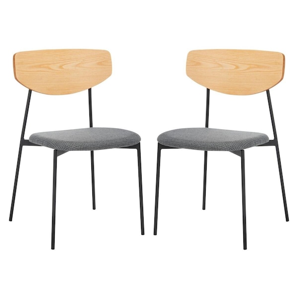 Safavieh Ryker Dining Chair, Oak & Grey, 2PK - DCH3007D-SET2