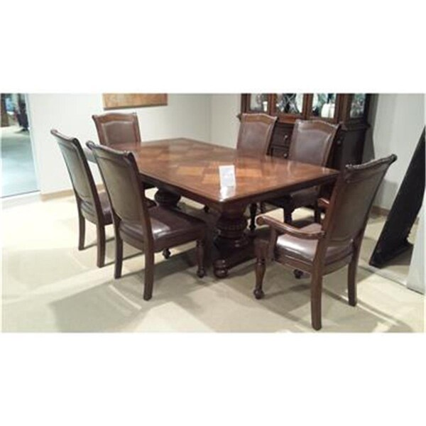 Home Elegance Lordsburg Collection Arm Chair Dark Brown - 25 x 25 x 40 in. - Set of 2 - 5473A