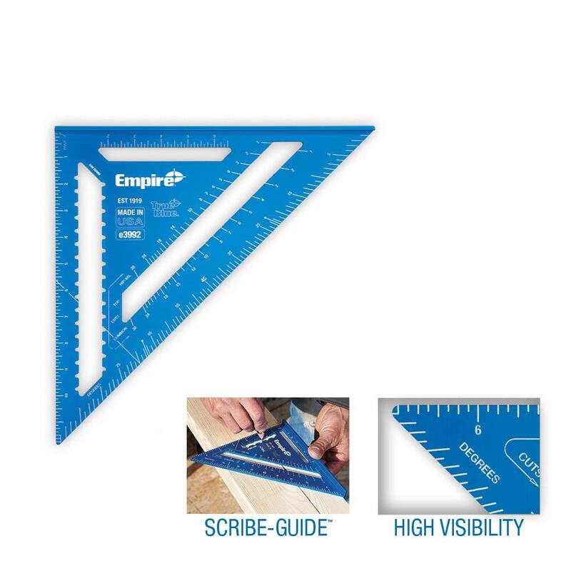 Empire 12 in. Laser Etched Aluminum Rafter Square - E3992