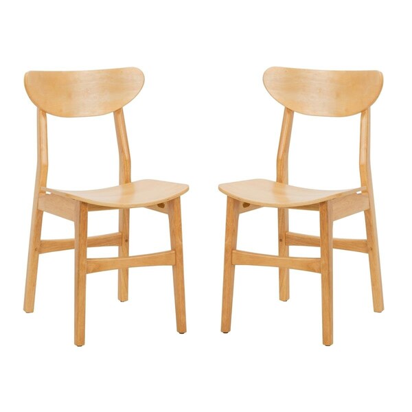 Safavieh Lucca Retro Dining Chair, Natural, 2PK - DCH1001A-SET2