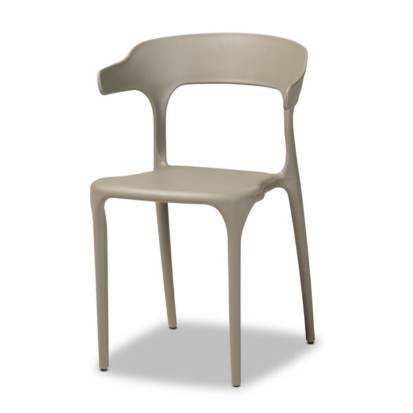 Baxton Studio Gould Modern Transtional Beige Plastic Dining Chair Set (4PC) - 193-4PC-12026-ZORO