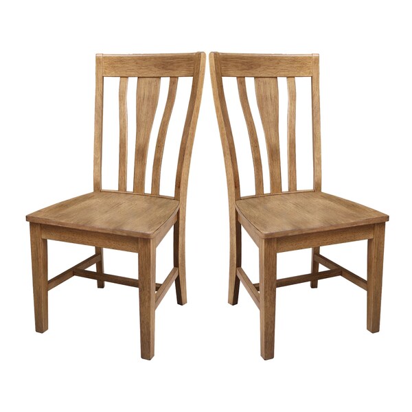 International Concepts Weston Dining Chairs, Hickory, 2PK - CI140-84P