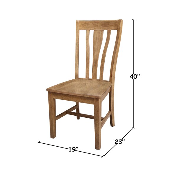 International Concepts Weston Dining Chairs, Hickory, 2PK - CI140-84P