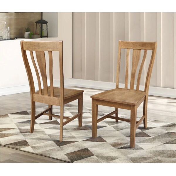 International Concepts Weston Dining Chairs, Hickory, 2PK - CI140-84P