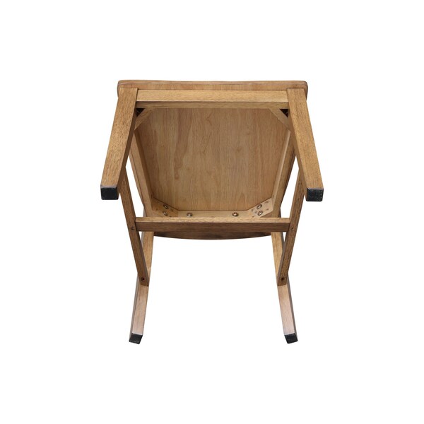 International Concepts Weston Dining Chairs, Hickory, 2PK - CI140-84P