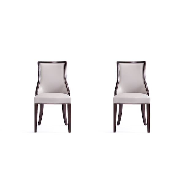 Manhattan Comfort Traditional Dining Chair for Dining Room Use, PK 2 - DC048-LG