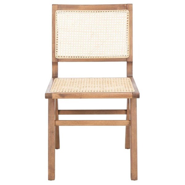 Safavieh Hattie French Cane Dining Chair, Walnut & Natural, 2PK - SFV4101D-SET2