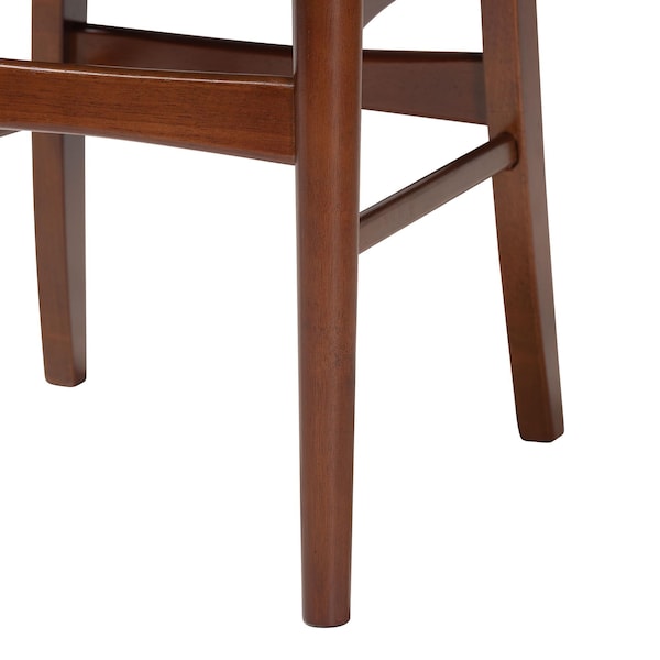 Baxton Studio Mid-century Modern Dark Walnut Bent Wood Dining Side Chair, PR - 121-6623
